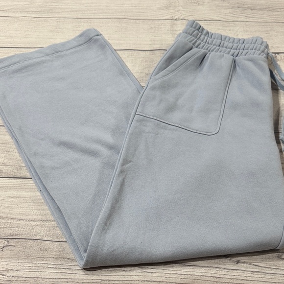 Rae Mode Women’s Light Blue Wide Leg Sweatpants - Picture 1 of 6